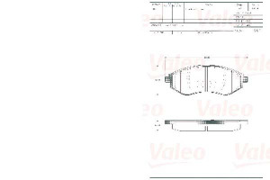 Klocki Hamulcowe Valeo 96534653 37352 Oe