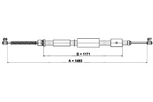 Linka Hamulca Ręcznego Citroen Zx Peugeot 306 1.1-