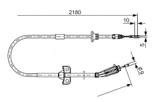 Linka Hamulca Ręcznego Volvo Xc90 I 2.4d-4.4 10.02