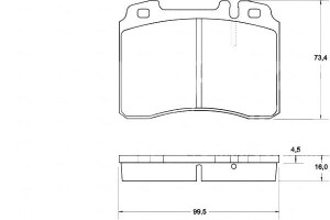 Klocki Hamulcowe Mercedes W124 E-klasa 93-96 3.2 A
