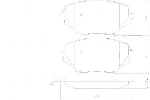 Klocki Hamulcowe Toyota Rav-4 00-05 A.b.s.