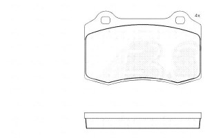 Klocki Hamulcowe Ford Focus Rs 02-04 Przód A.b.s.