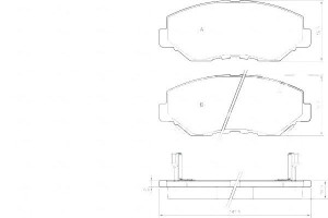 Klocki Hamulcowe Honda Cr-v 02-06 A.b.s.