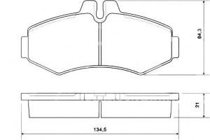 Klocki Hamulcowe Mercedes Vito 98-03 A.b.s.
