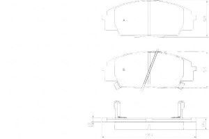 Klocki Hamulcowe Honda Civic 01-05 Type-r A.b.s.