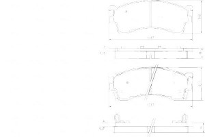 Klocki Hamulcowe Mazda 323 98-03 A.b.s.
