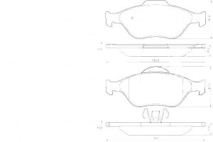 Klocki Hamulcowe Ford Fiesta 00- (+abs) A.b.s.