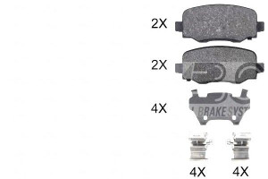 Klocki Hamulcowe Fiat 500x 14- Tył A.b.s.
