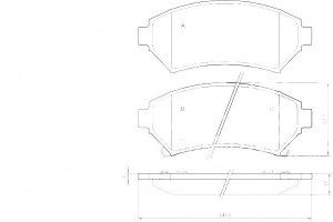 Klocki Hamulcowe Opel Sintra 96-99 Z Czuj A.b.s.