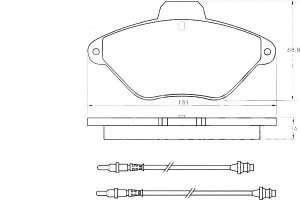 Klocki Hamulcowe Citroen Xantia 93-01 Z Czuj. A.b.