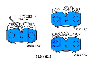Klocki Hamulcowe Peugeot 205 205 I 205 Ii 309 309