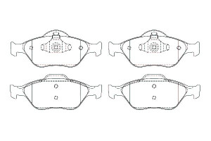 Klocki Hamulcowe Ford Przód Fusion 02- Breck