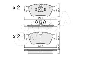 Klocki Hamulcowe Bmw 3 E90 05- Cifam