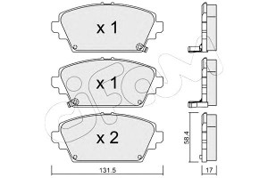 Klocki Hamulcowe Honda Accord 98-02 Z Czuj. Cifam