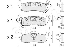 Klocki Hamulcowe Jeep Grand Cherokee 05-10 Tył Cif