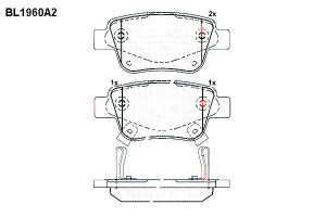 Klocki Hamulcowe Toyota Avensis Corolla 16.6mm Wva