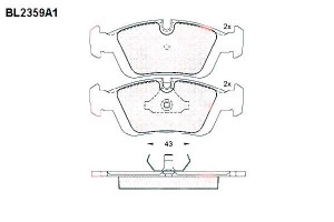 Klocki Hamulcowe Bmw 3 E36 E46 Z3 E36 Z4 E85 17.8m
