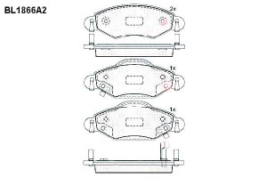 Klocki Hamulcowe Toyota Yaris 16.8mm Wva23340 Z Cz