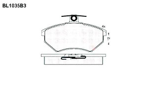 Klocki Hamulcowe Seat Ibiza Toledo Vw Corrado Pass