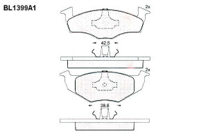 Klocki Hamulcowe Seat Arosa Skoda Fabia Roomster V