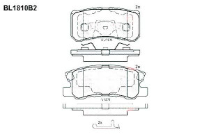 Klocki Hamulcowe Citroen C4 Dodge Avenger Mitsubis