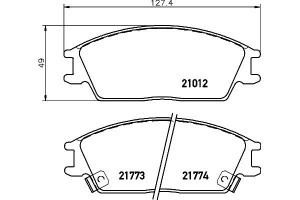 Klocki Hamulcowe Hella Pagid 45022sa6600 45022sa6n