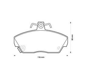Klocki Hamulcowe P Rover 200 89- Jurid