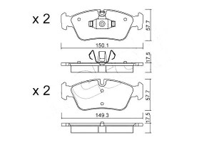 Klocki Hamulcowe Bmw 3 E90 320 05- Metelli