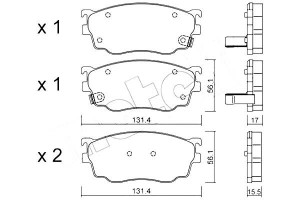 Klocki Hamulcowe Mazda 626 2,0 Di 99- Metelli