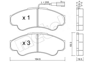 Klocki Hamulcowe Fiat Ducato 02- Czuj Metelli