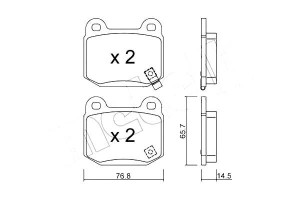 Klocki Hamulcowe Subaru Impreza 01- 2,0 Tył Metell
