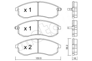 Klocki Hamulcowe Mitsubishi L200 01- Metelli
