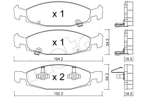 Klocki Hamulcowe Jeep Grand Cherokee 99- Metelli