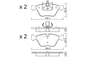 Klocki Hamulcowe Bmw 5 E60 03-10 Metelli