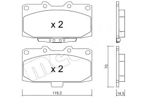 Klocki Hamulcowe Subaru Impreza 98-07 Metelli