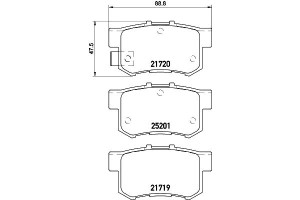 Klocki Hamulcowe Mintex 71750931 71768493 71768576