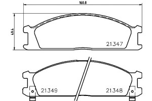 Klocki Hamulcowe Mintex 26296aa050 26296aa051 4106