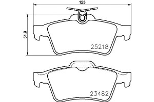 Klocki Hamulcowe Mintex 4254a8 Pad1818 13046072782
