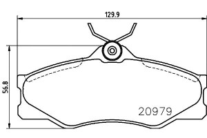Klocki Hamulcowe Mintex 251698151c 251698151f 2516