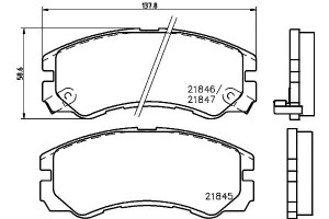 Klocki Hamulcowe Mintex 8970475260 8970475261 1605