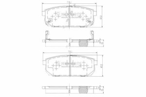 Klocki Hamulcowe Kia Sorento (jc) 2.4 Nipparts Nip