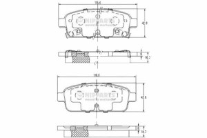 Klocki Hamulcowe Chevrolet Cruze Opel Astra 16.2mm