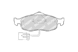 Klocki Hamulcowe Ford Mondeo 93-00 +czujnik Delphi