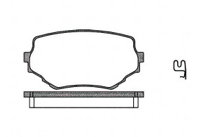 Klocki Hamulcowe Suzuki Grand Vitara 14.5mm Wva233