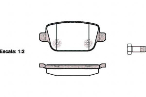 Klocki Hamulcowe Land Rover Freelander 15.7mm Wva2