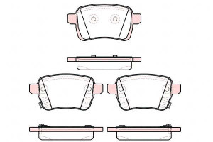 Klocki Hamulcowe Opel Adam Corsa E 12> Tył 16.8mm