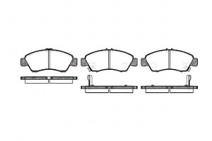 Klocki Hamulcowe Honda City Civic Jazz Logo 15.8mm
