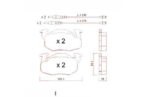 Klocki Hamulcowe Citroen Zx 91-97 Z Czuj. Zimmerma