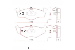 Klocki Hamulcowe Vw Polo 96-01 Zimmermann
