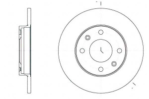 Tarcze Hamulcowe 2szt 247x10 P 4-otw Citroen C15 8